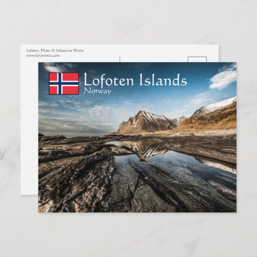 Norwegen Lofoten Postkarte (Vorne/Hinten)