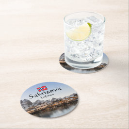 Norwegen Lofoten Runder Pappuntersetzer