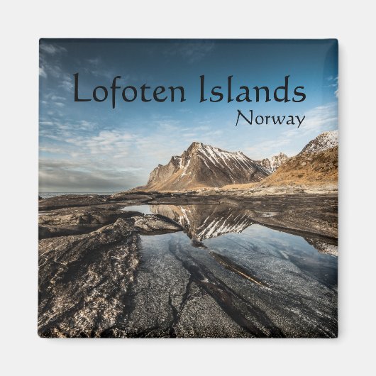 Norwegen Lofoten Souvenir Magnet (Vorne)