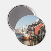 Norwegen Lofoten Souvenir Magnet (Vorderseite/Rückseite)