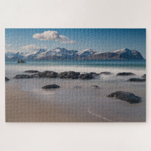 Norwegen Lofoten Vikten Beach Puzzle