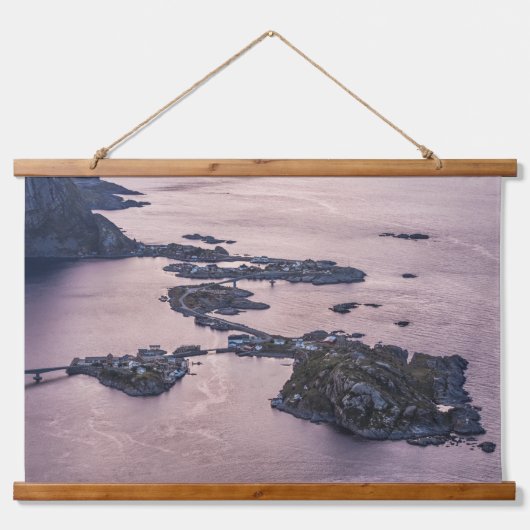 Norwegen Lofoten Wandteppich Mit Holzrahmen (Vorne)