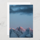 Norwegen Lyngen Mountains Card (Vorne/Hinten)