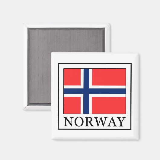 Norwegen Magnet (Vorderseite/Rückseite)
