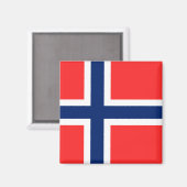 Norwegen Magnet (Vorderseite/Rückseite)