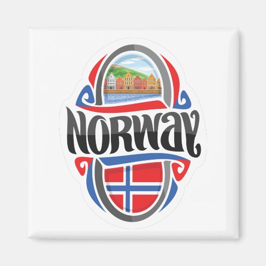 Norwegen Magnet (Vorne)