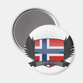NORWEGEN MAGNET (Vorderseite/Rückseite)