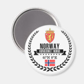 Norwegen Magnet (Vorderseite/Rückseite)