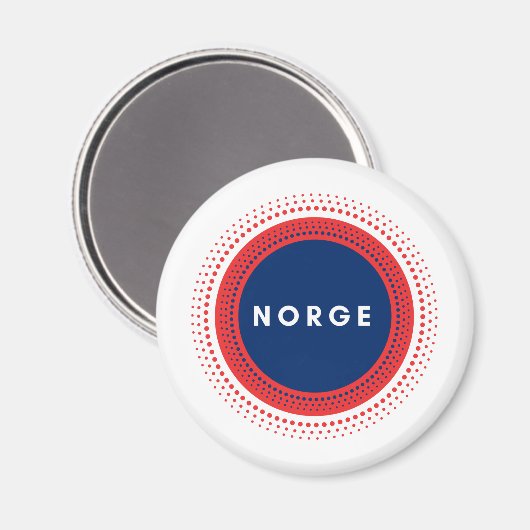 Norwegen Magnet (Vorderseite/Rückseite)