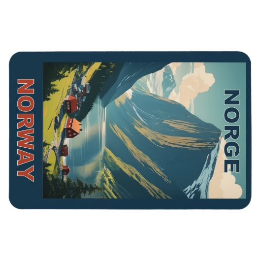 Norwegen Magnet (Horizontal)