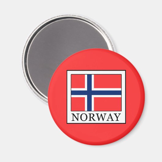 Norwegen Magnet (Vorderseite/Rückseite)