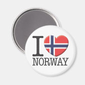 Norwegen Magnet (Vorderseite/Rückseite)