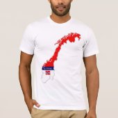 Norwegen Map Designer Shirt Apparel Sale Ihn oder  (Vorderseite)