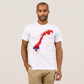 Norwegen Map Designer Shirt Apparel Sale Ihn oder  (Vorne ganz)