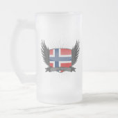 NORWEGEN MATTGLAS BIERGLAS (Links)