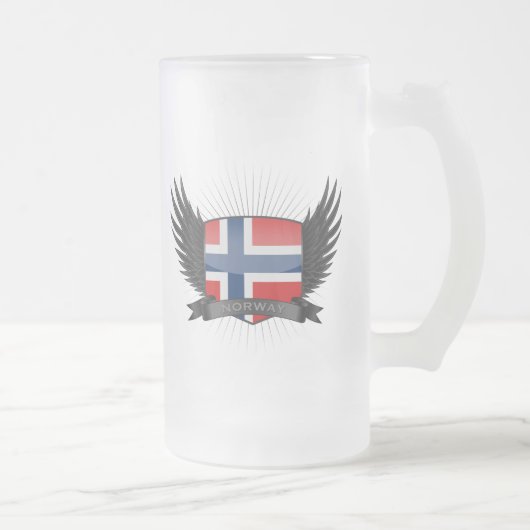 NORWEGEN MATTGLAS BIERGLAS (Rechts)