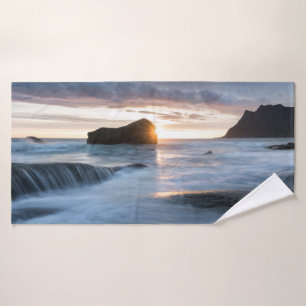 Norwegen Midnight Sun Badehandtuch