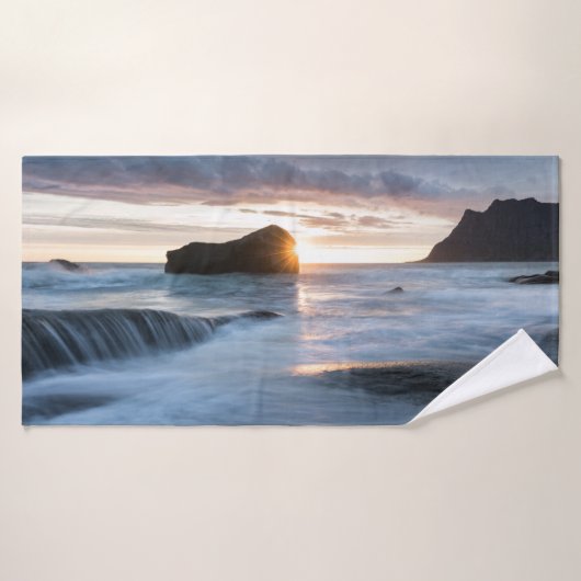 Norwegen Midnight Sun Badehandtuch (Badehandtuch)