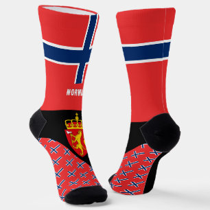 Norwegen, Mode, norwegische Flagge, patriotisch Socken