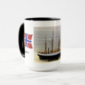 Norwegen, Modell von Nansens Schiff "Fram " Tasse (Vorderseite Links)