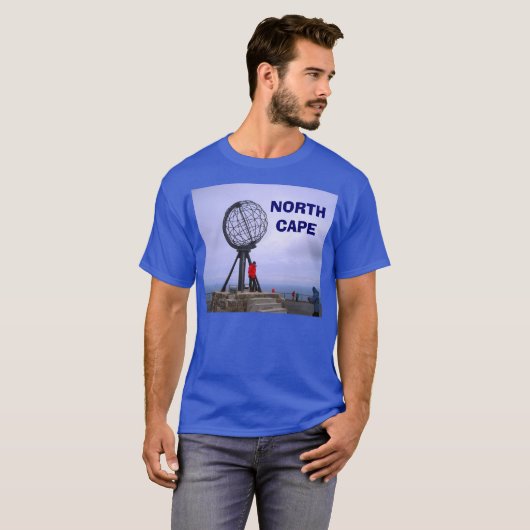 Norwegen, Nordkap, Kugel T-Shirt (Vorne ganz)