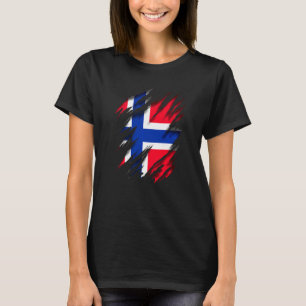 Norwegen Noreg Norwegische Flagge Norwegen T-Shirt