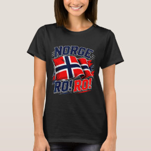 Norwegen norge Flagge vintage norwegischer Fußball T-Shirt