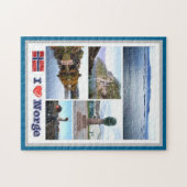 Norwegen - Norge - I Liebe - Puzzle (Horizontal)