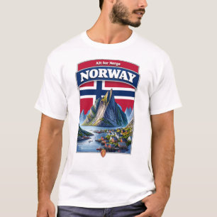 Norwegen Norge Skandinavien Europa T-Shirt