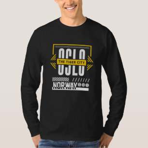 Norwegen Norwegen Norge Norwegisch Oslo Reise Stad T-Shirt