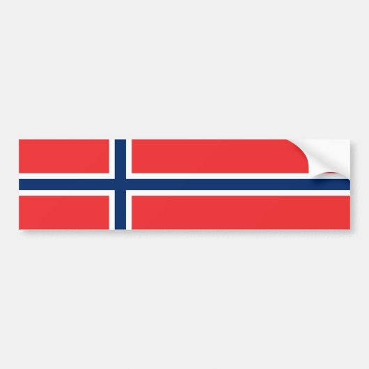 Norwegen/norwegische Flagge Autoaufkleber (Vorne)
