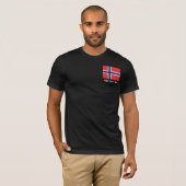 Norwegen - norwegische Flagge T-Shirt (Vorne ganz)