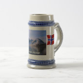 Norwegen, norwegische Reise Bierglas (VorderseiteRechts)