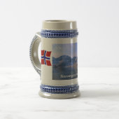 Norwegen, norwegische Reise Bierglas (Vorderseite Links)