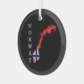 Norwegen Ornament Aus Glas (Vorderseite links)