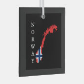 Norwegen Ornament Aus Glas (Vorderseite Rechts)