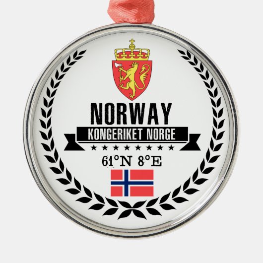 Norwegen Ornament Aus Metall (Vorne)