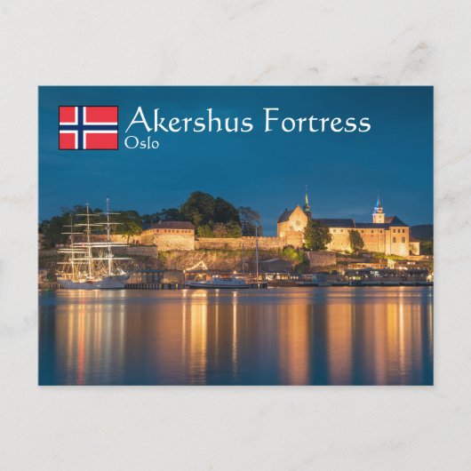 Norwegen Oslo Akershus Festung Postkarte (Vorderseite)