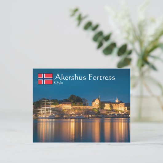Norwegen Oslo Akershus Festung Postkarte (Stehend Vorderseite)