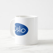 Norwegen Oslo Einmalige Schriftart Tasse (Vorderseite Links)