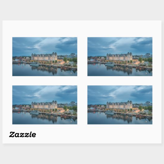 Norwegen Oslo Rechteckiger Aufkleber (Blatt)