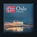 Norwegen Oslo Souvenir Magnet<br><div class="desc">Foto des Opernhauses in Oslo - die Norwegische Staatsoper und Ballett. Norwegen,  Skandinavien. Foto © Sebastian Wurm.</div>