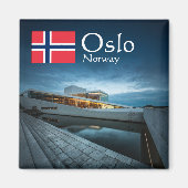 Norwegen Oslo Souvenir Magnet (Vorne)