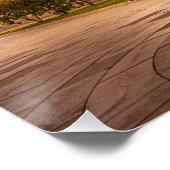 Norwegen Oslo Storting Gebäude bei Nacht Poster (Ecke)