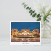 Norwegen Oslo Storting Gebäude bei Nacht Postkarte (Stehend Vorderseite)