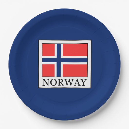 Norwegen Pappteller (Vorderseite)