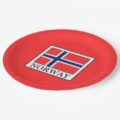 Norwegen Pappteller (Schrägansicht)