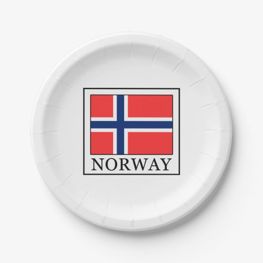 Norwegen Pappteller (Vorderseite)