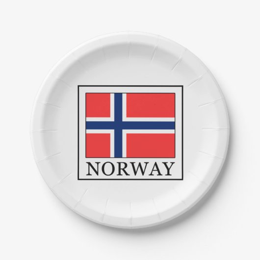 Norwegen Pappteller (Vorderseite)