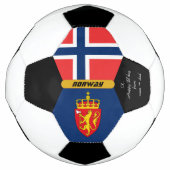 Norwegen Personalisiert, Flagge, Foto Fußball-Ball Fußball (Vorderseite)
